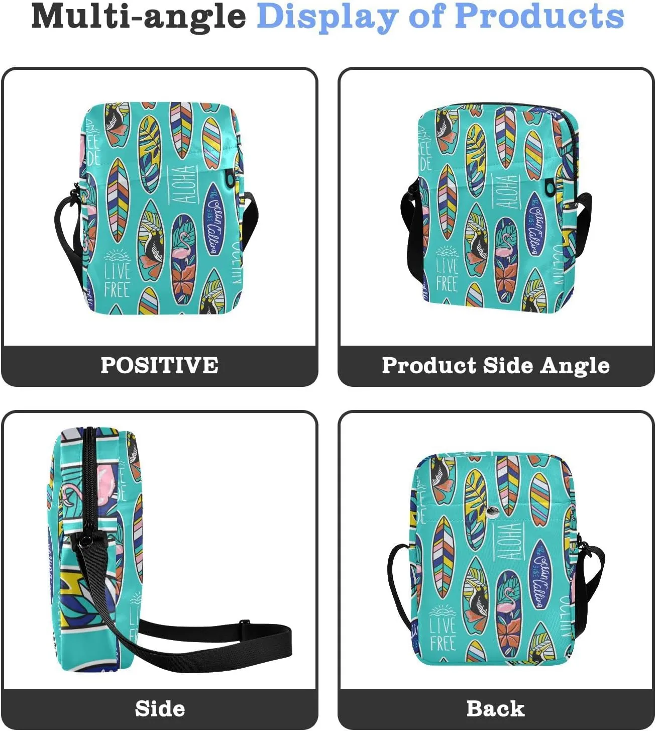 Oyihfvs Messenger Bag, Men's Crossbody Bag, Women's Crossbody Bag with Adjustable Strap
