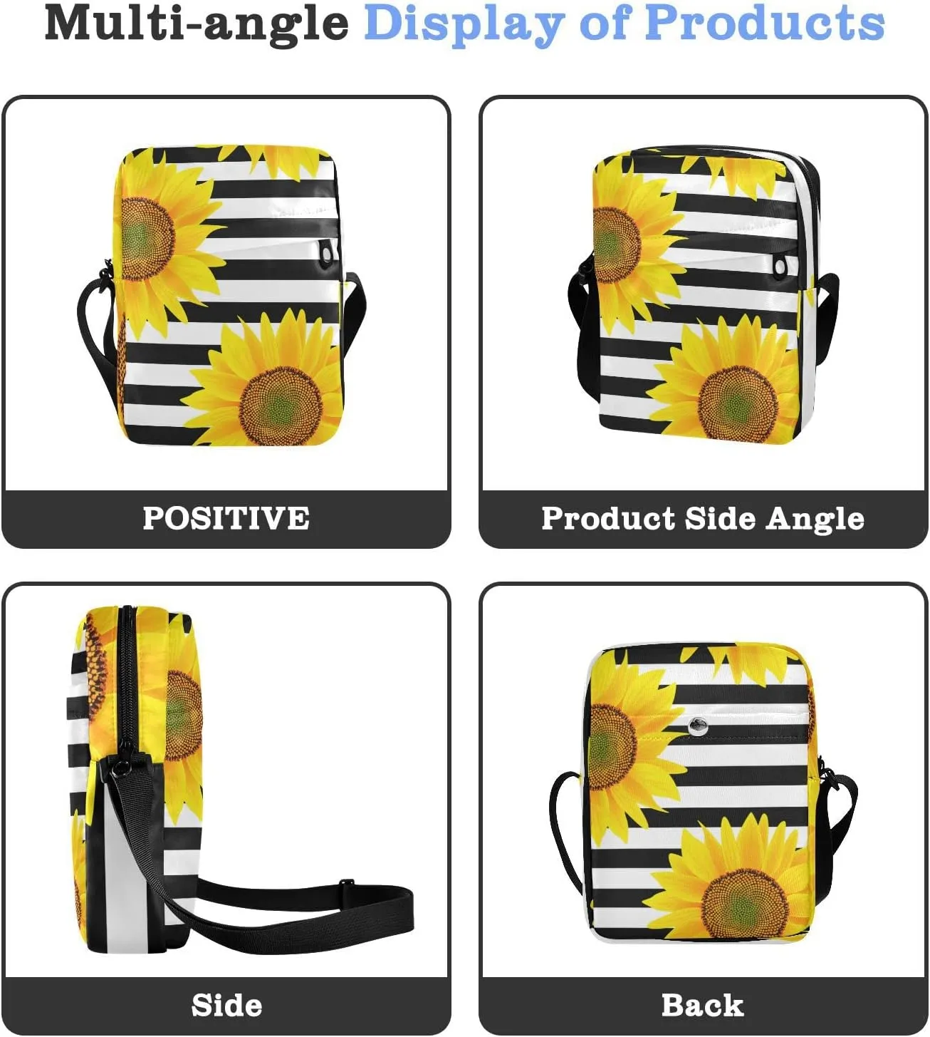 Oyihfvs Messenger Bag, Men's Crossbody Bag, Women's Crossbody Bag with Adjustable Strap