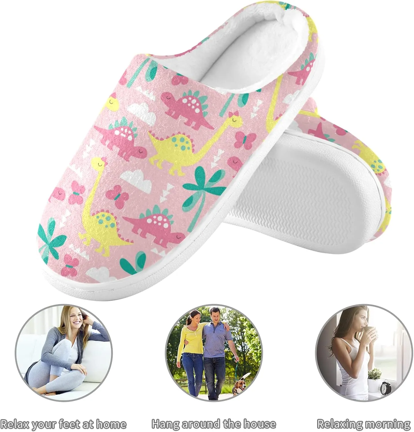 Oyihfvs Unisex Memory Foam Warm Slippers Comfort Soft Casual Shoes for Indoor Outdoor S-XXXL