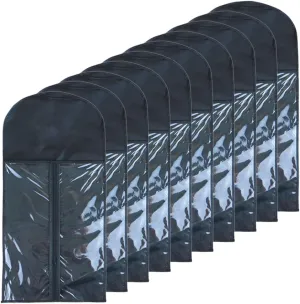 Pack of 10 Hair Extensions Storage Bag Wig Carrier Holder Case Dustproof Pouch Beauty Hair Salon Organizer for Daily Use & Travel (Black)