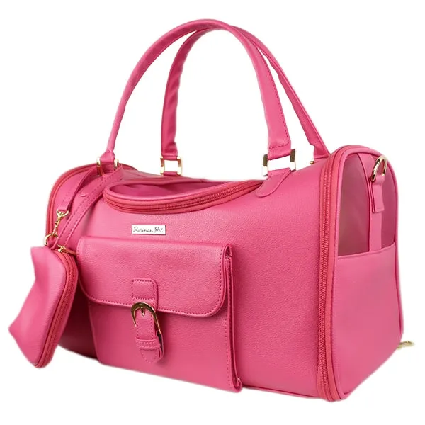 Parisian Pet 'Sonoma Carrier' for Dogs & Cats – Comfortable and Soft Pink Pet Carrier, Perfect for Small Pets