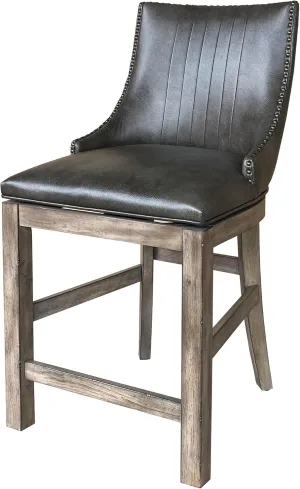 Parker House Lodge Dining Swivel Counter Sling Chair Two Pack
