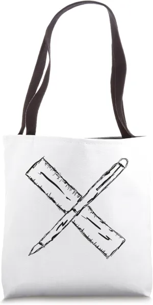 Pen and Ruler Architecture Student Architect Tote Bag
