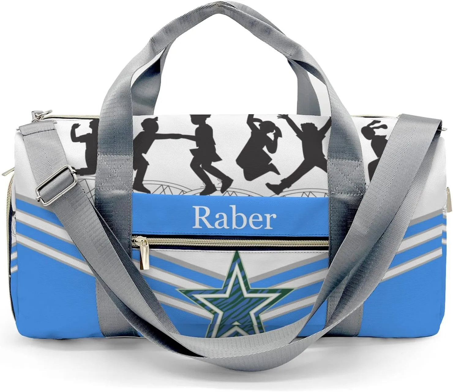 Personalized Cheerleader Customized Multi-functional Handbag Travel Bag, Unisex Portable Travel Bag, Sports and Fitness Duffel Bag, Short Trip Storage Bag