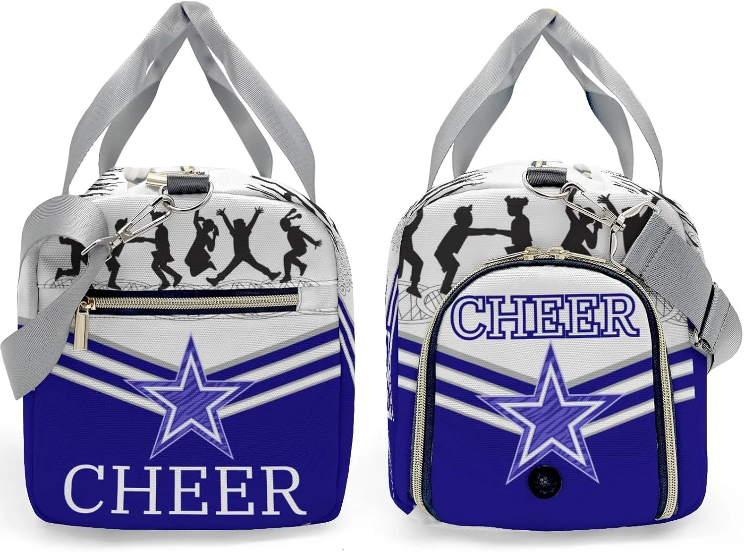 Personalized Jumping Trampoline Blue Athlete Customized Multi-functional Handbag Travel Bag, Unisex Portable Travel Bag, Sports and Fitness Duffel Bag, Short Trip Storage Bag