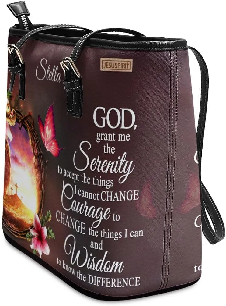 Personalized Leather Tote Bags For Women - Christmas Gifts For Women - Christian Gifts