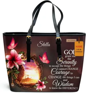 Personalized Leather Tote Bags For Women - Christmas Gifts For Women - Christian Gifts