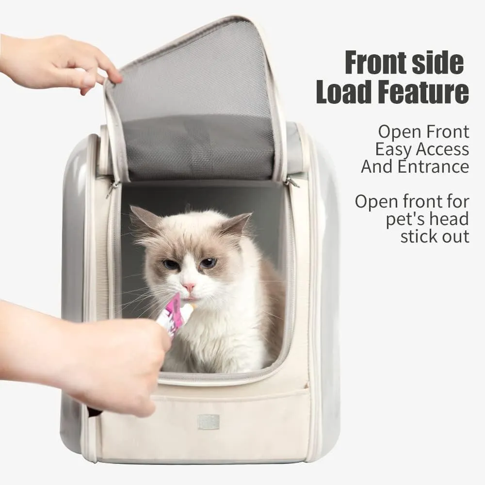 Pet Backpack Dog Cat Carriers Soft - Beige