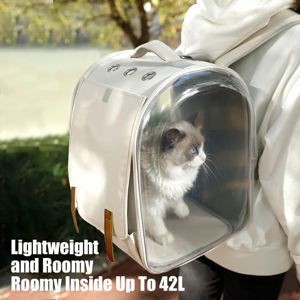 Pet Backpack Dog Cat Carriers Soft - Beige