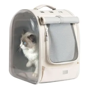 Pet Backpack Dog Cat Carriers Soft - Beige