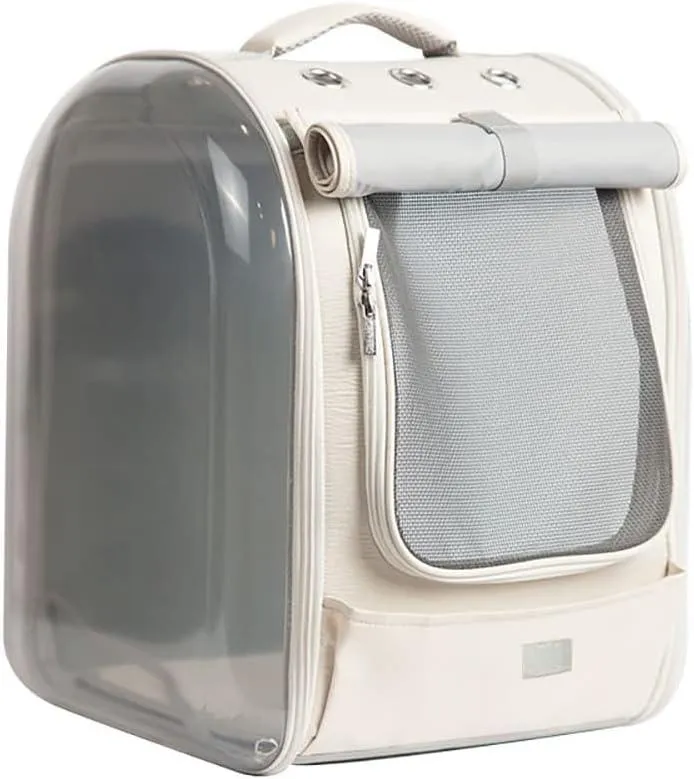 Pet Backpack Dog Cat Carriers Soft - Beige