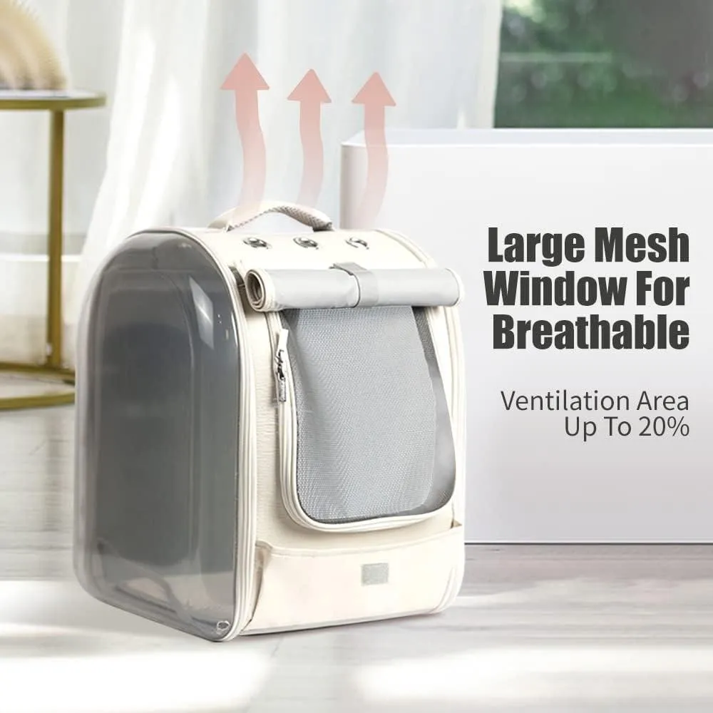 Pet Backpack Dog Cat Carriers Soft - Beige