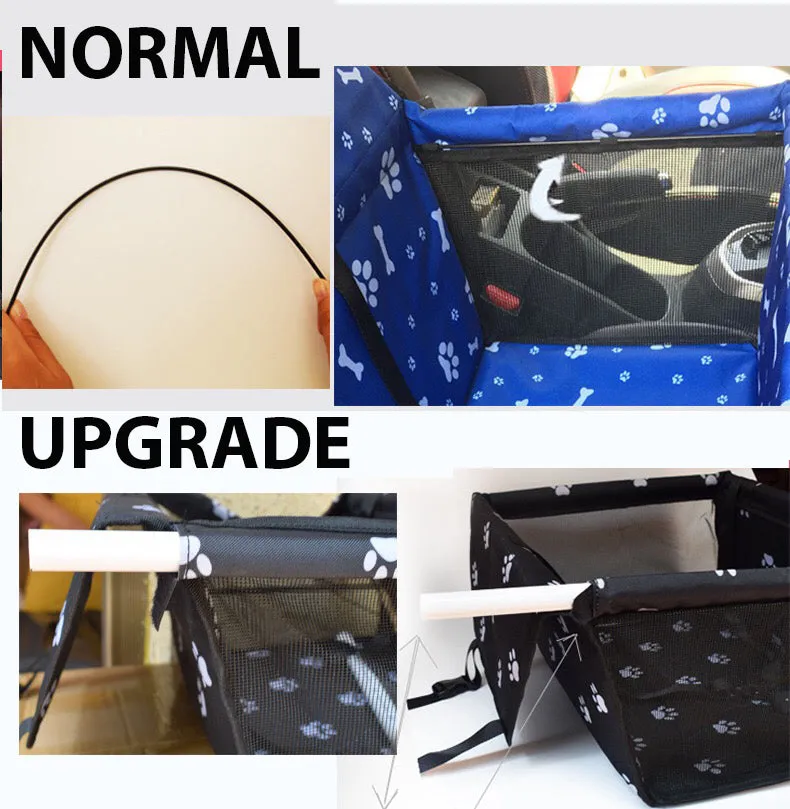 Pet Car Booster Seat Dog Foldable Safe Basket Protector Travel Carrier Puppy AU
