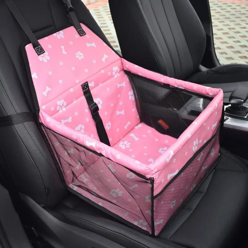 Pet Car Booster Seat Dog Foldable Safe Basket Protector Travel Carrier Puppy AU