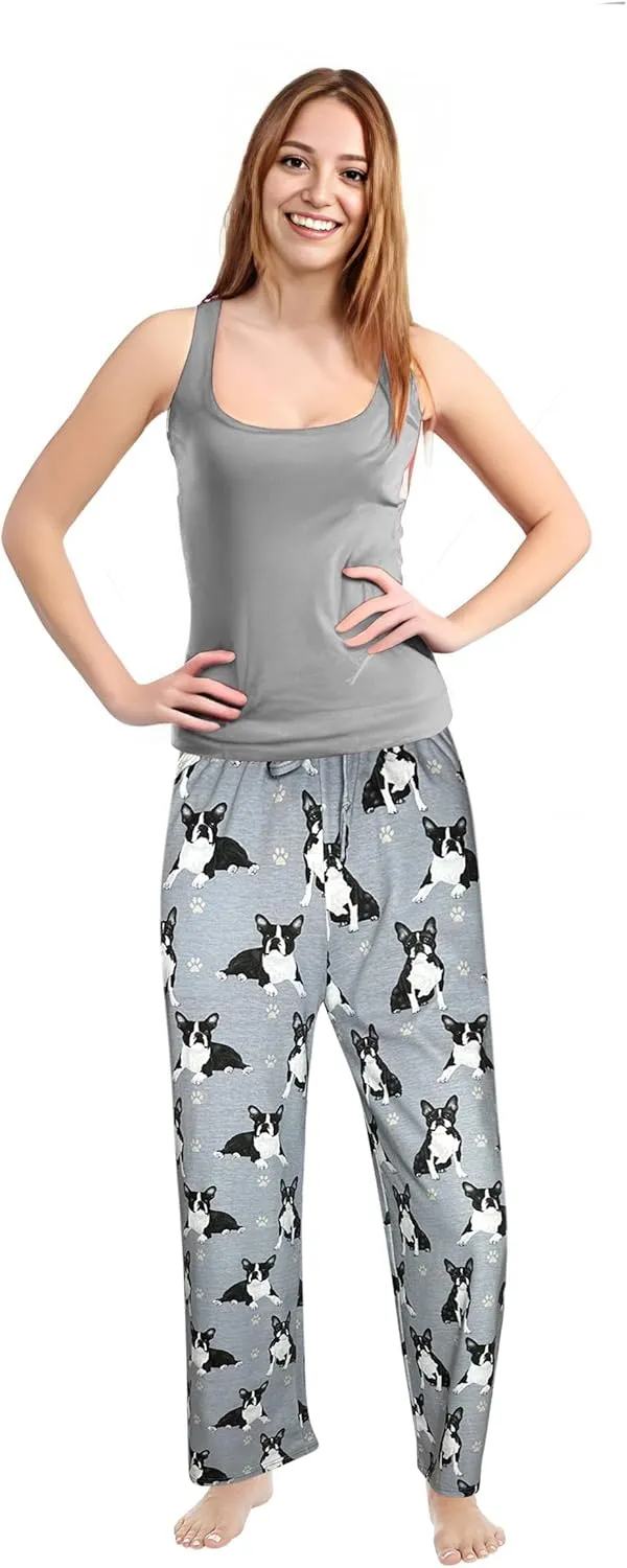 Pet Lover Pajama Pants – New Cotton Blend - All Season - Comfort Fit Lounge Pants for Women and Men - 27 Breeds Available