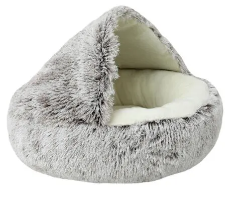 Pet Round Warm Soft Plush Cat Dog Bed House
