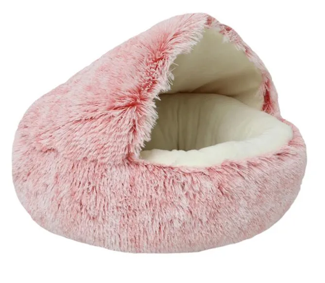 Pet Round Warm Soft Plush Cat Dog Bed House