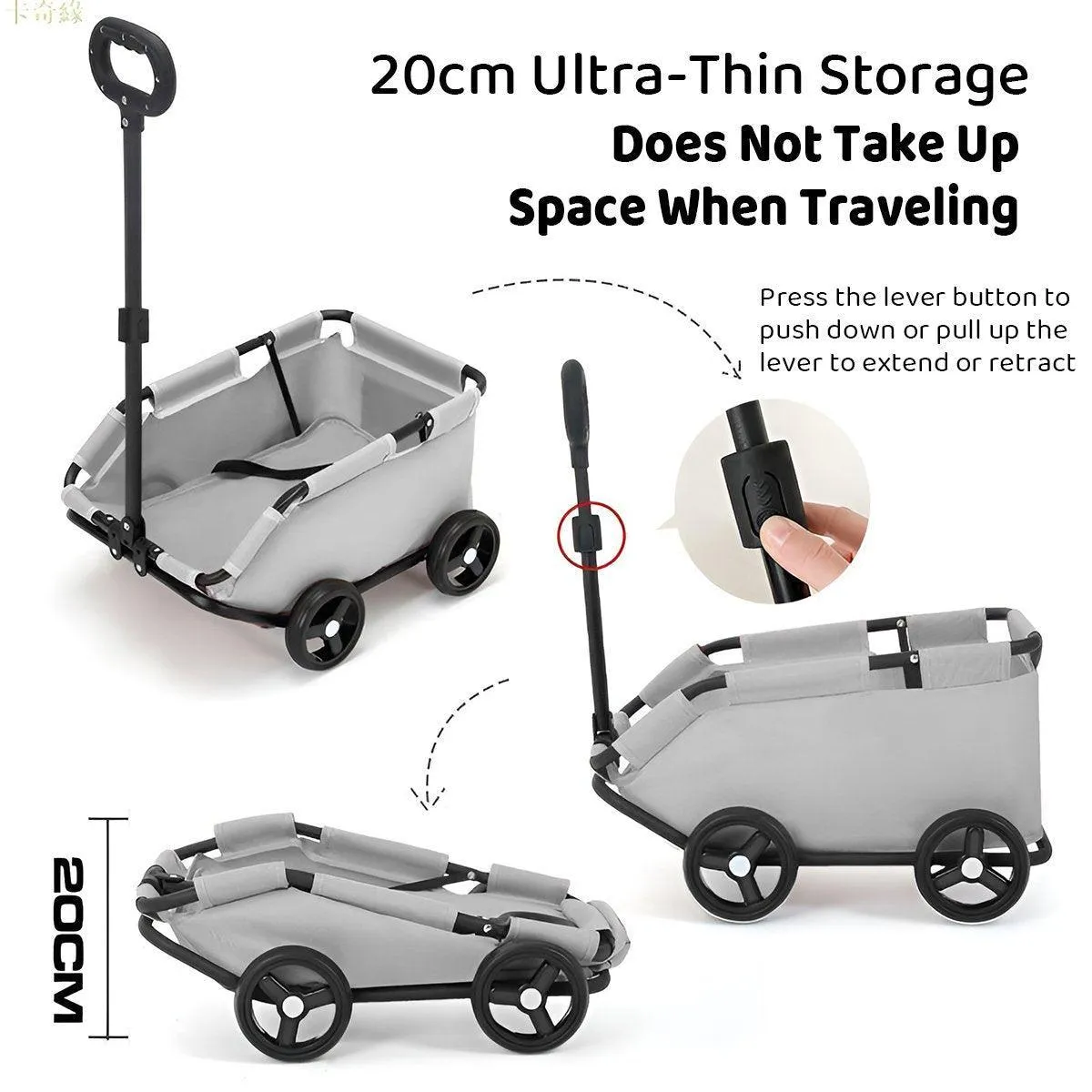 Pet Stroller Dog Cat Carrier Cart Travel Foldable Puppy Trolley Travel Outing