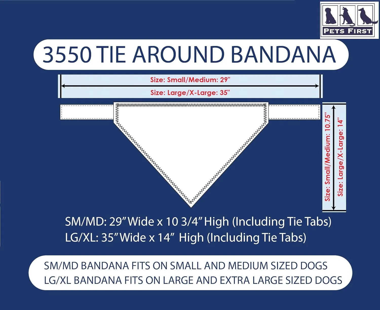 Pets First MLB Los Angeles Dodgers TIE Bandana, Large/X-Large. Dog Bandana Scarf Bib for Pet Cat Dog. The Ultimate Game-Day, Party Bandanna, Birthday Event