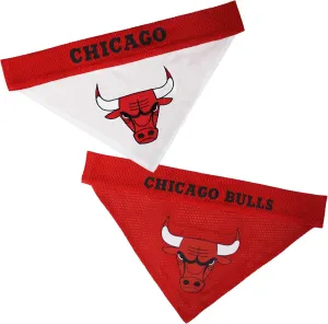 Pets First NBA Dog Bandana - Chicago Bulls Reversible Pet Bandana. 2 Sided Home & Away Sports Bandana with a PREMIUM Embroidery TEAM Logo, Small/Medium