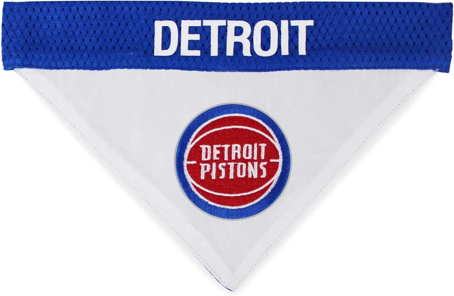 Pets First NBA Dog Bandana - Detroit Pistons Reversible Pet Bandana. 2 Sided Home & Away Sports Bandana with a PREMIUM Embroidery TEAM Logo, Large/X-Large