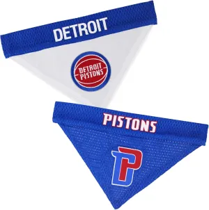 Pets First NBA Dog Bandana - Detroit Pistons Reversible Pet Bandana. 2 Sided Home & Away Sports Bandana with a PREMIUM Embroidery TEAM Logo, Large/X-Large