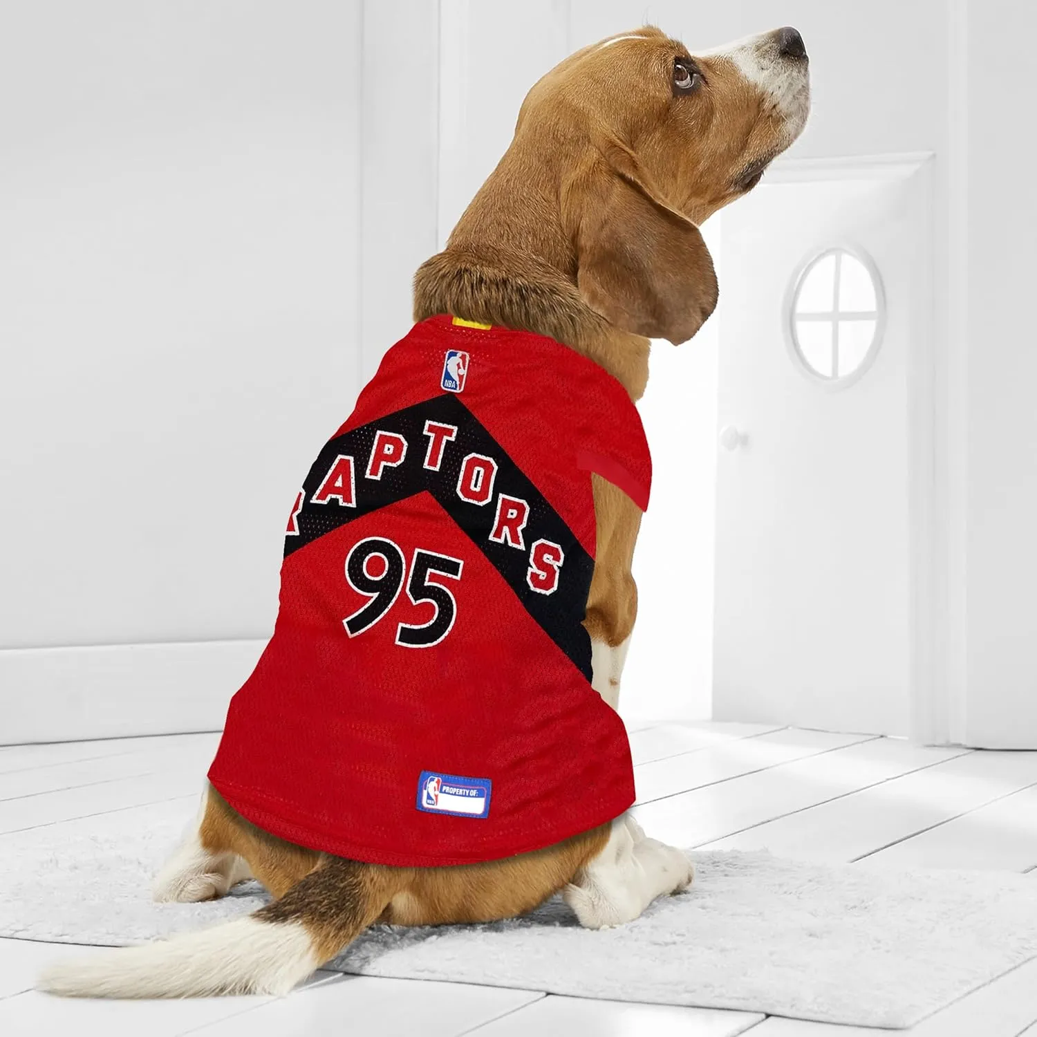 Pets First NBA Toronto Raptors Dog Jersey, Large - Tank Top Basketball Pet Jersey (RAP-4047-LG)