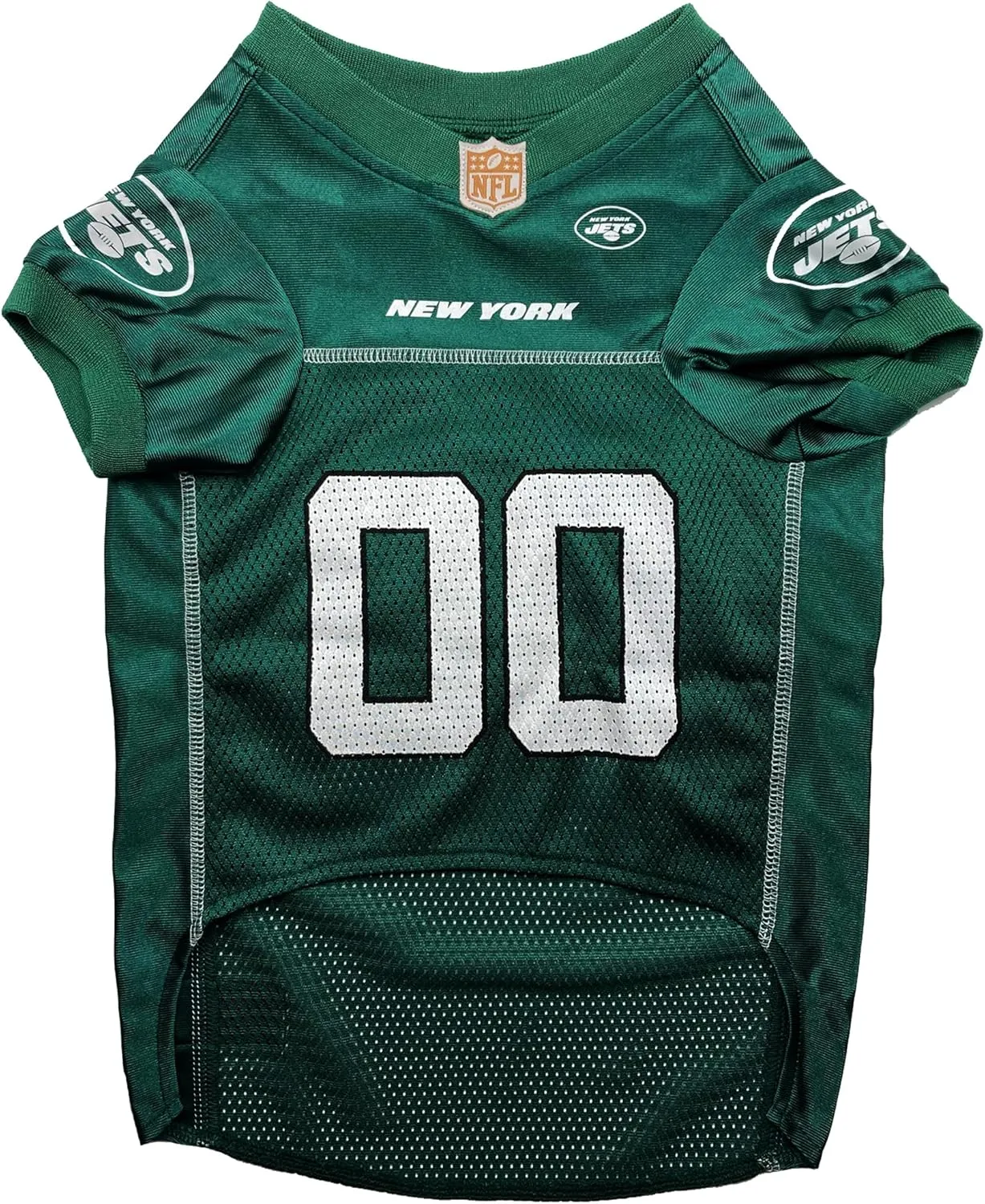 Pets First NFL New York Jets Dog Jersey, Size Medium - Best Football Costume for Dogs & Cats - Licensed Shirt