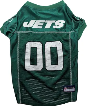 Pets First NFL New York Jets Dog Jersey, Size Medium - Best Football Costume for Dogs & Cats - Licensed Shirt