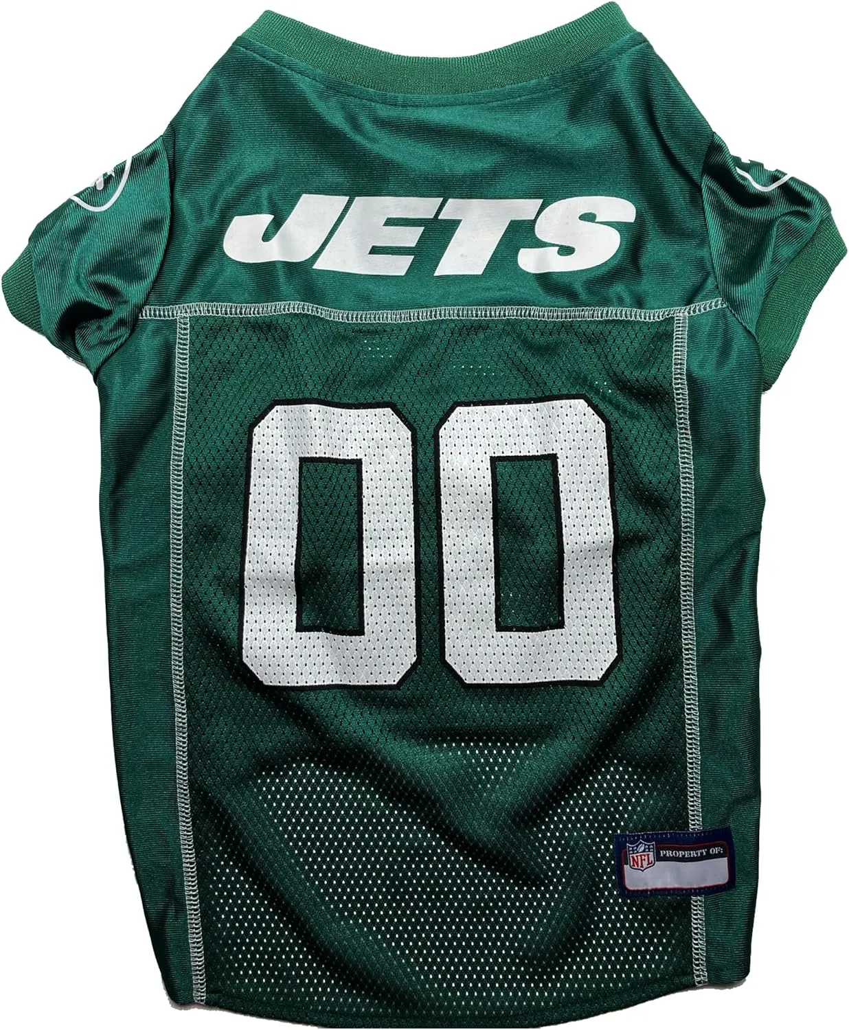 Pets First NFL New York Jets Dog Jersey, Size Medium - Best Football Costume for Dogs & Cats - Licensed Shirt