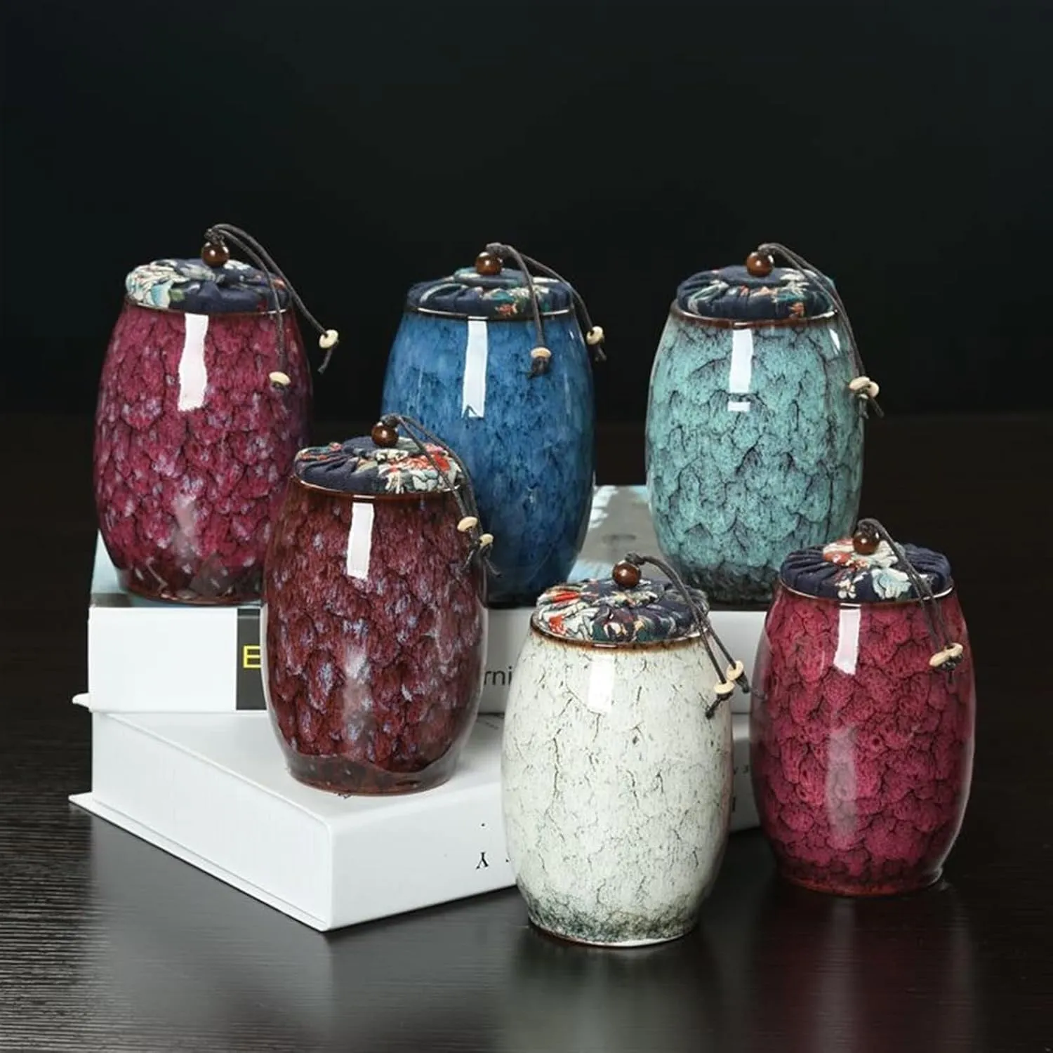 Pets Wooden Urns for Dogs Cats Ashes Keepsake Memorial Box Funeral Set Burial Urns for Cremated Remains Ash Vial Adult Funeral Urn Pet Cat and Dog Urn 63081 Pets Memorials (Red)(Green)