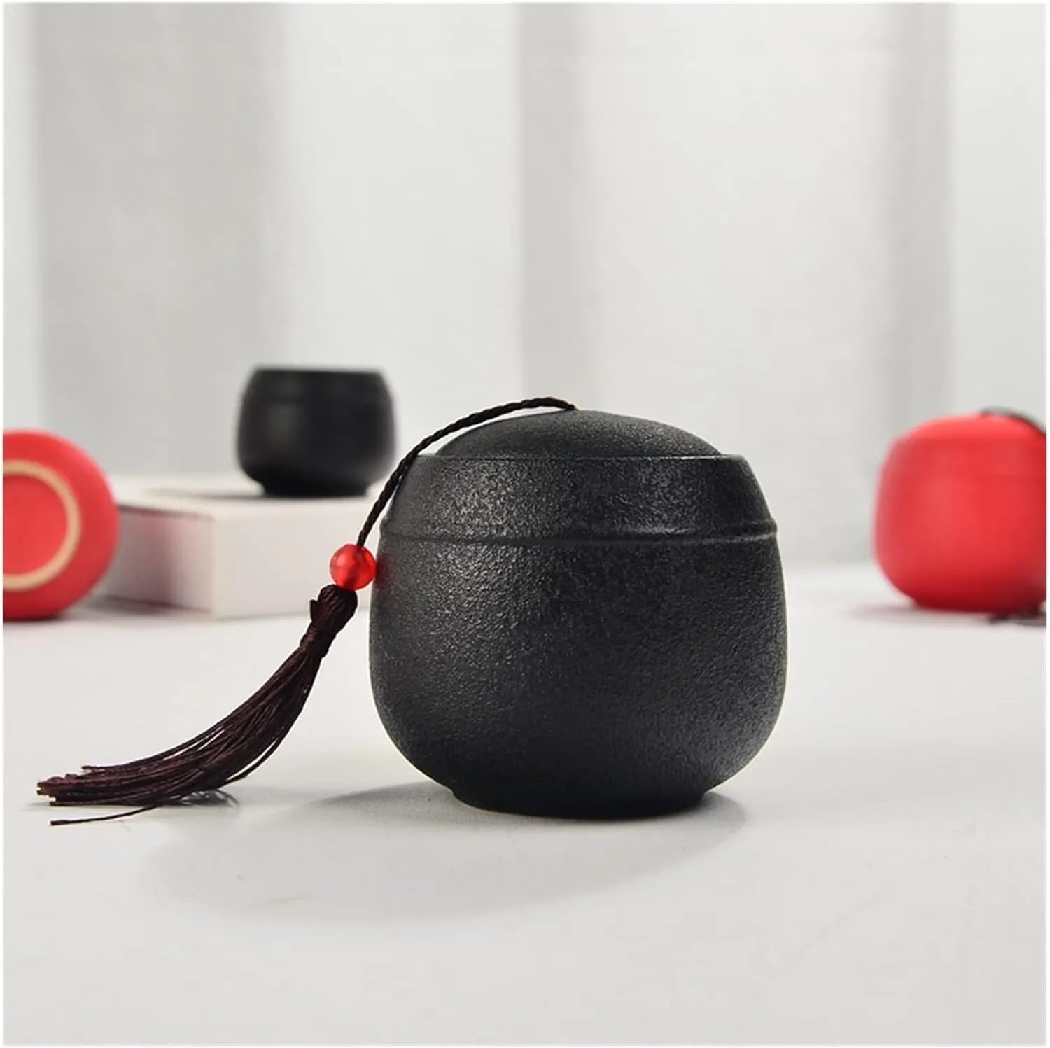 Pets Wooden Urns for Dogs Cats Ashes Keepsake Memorial Box Funeral Set Burial Urns for Cremated Remains Ash Vial Adult Funeral Urn Pet Cat and Dog Urn 66493 Pets Memorials (Red Medium)(Black,Medium)