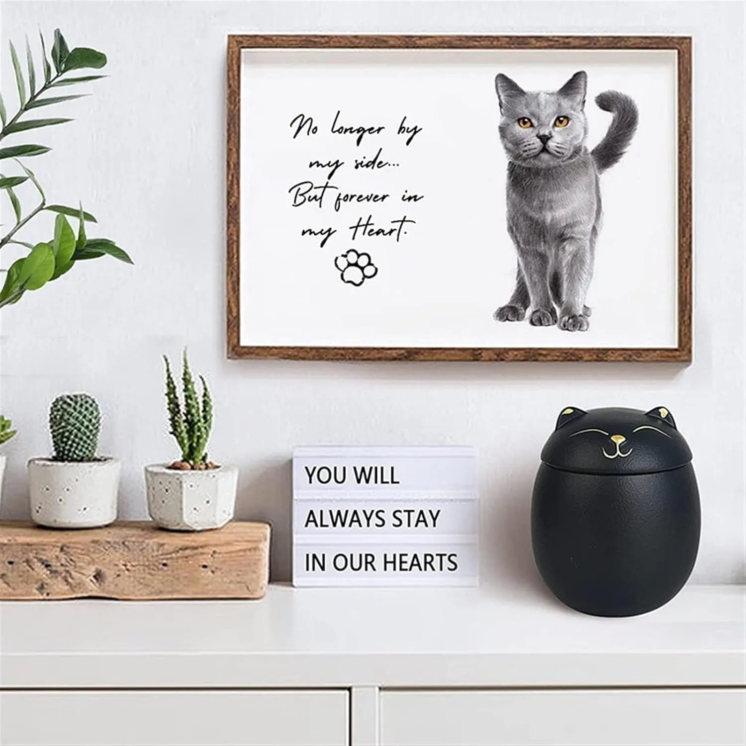 Pets Wooden Urns for Dogs Cats Ashes Keepsake Memorial Box Funeral Set Burial Urns for Cremated Remains Ash Vial Adult Funeral Urn Pet Cat and Dog Urn Pets Memorials, Green(Black)