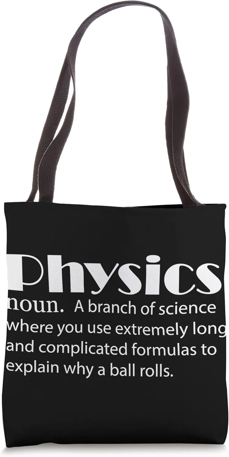 Physics Definition Physicist Science Nerd Velocity Tote Bag