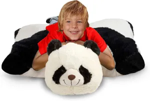 Pillow Pets Jumboz, Panda, 30" Jumbo Folding Plush Pillow