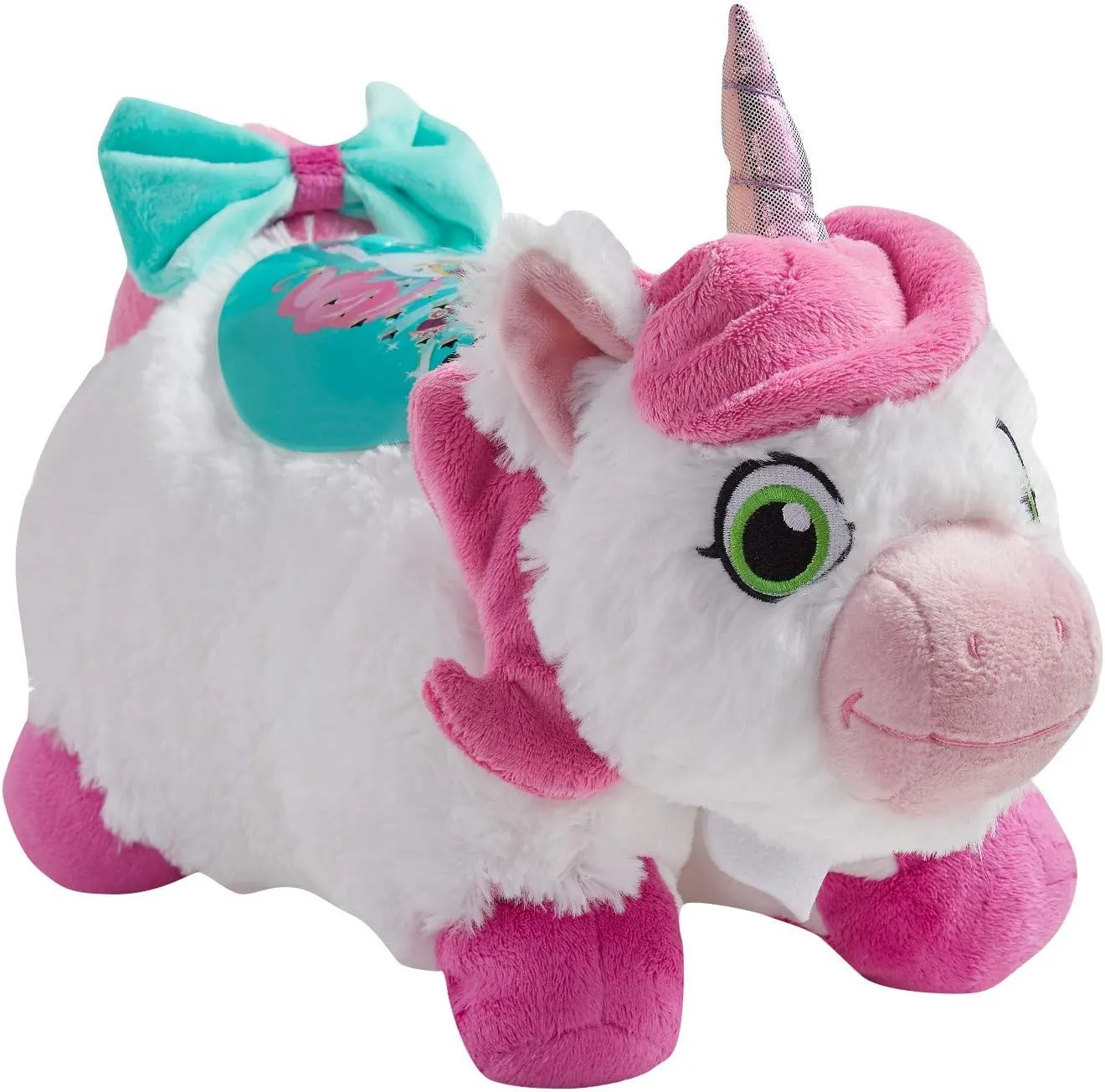 Pillow Pets Nickelodeon Nella The Princess Knight Trinket Sleeptime Lites, White