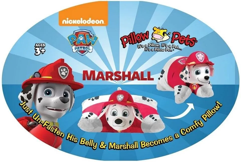 Pillow Pets Nickelodeon Paw Patrol, Marshall Dalmatian, 16" Stuffed Animal Plush Toy