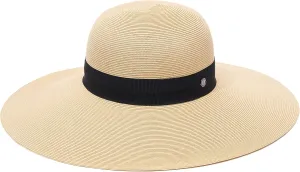 Pineapple&Star Jeune Wide Brim Sun Straw Beach Hat Fine Braid UPF50  for Women