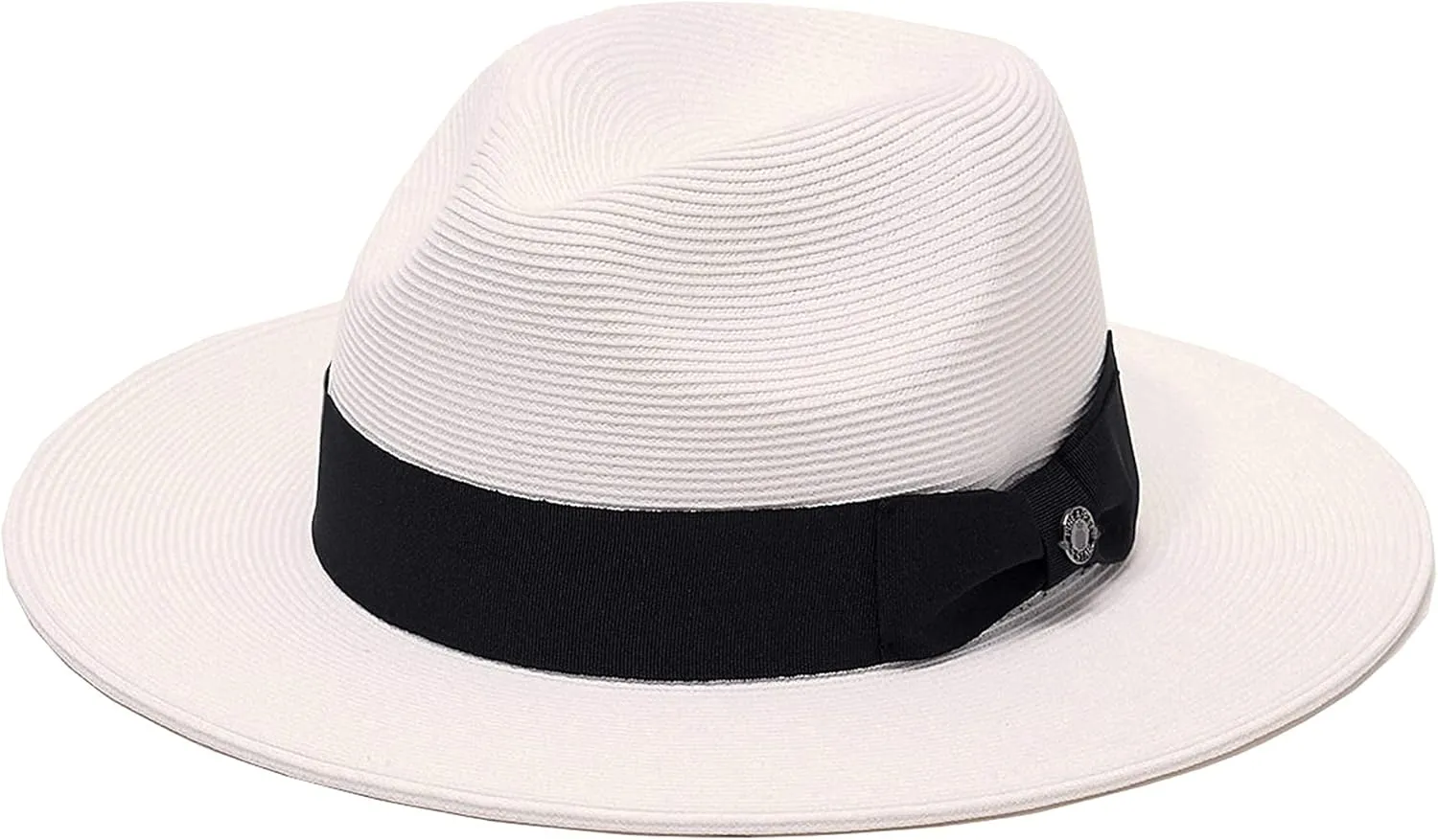 Pineapple&Star Sun Straw Fedora Beach Hat Fine Braid UPF50  for Unisex