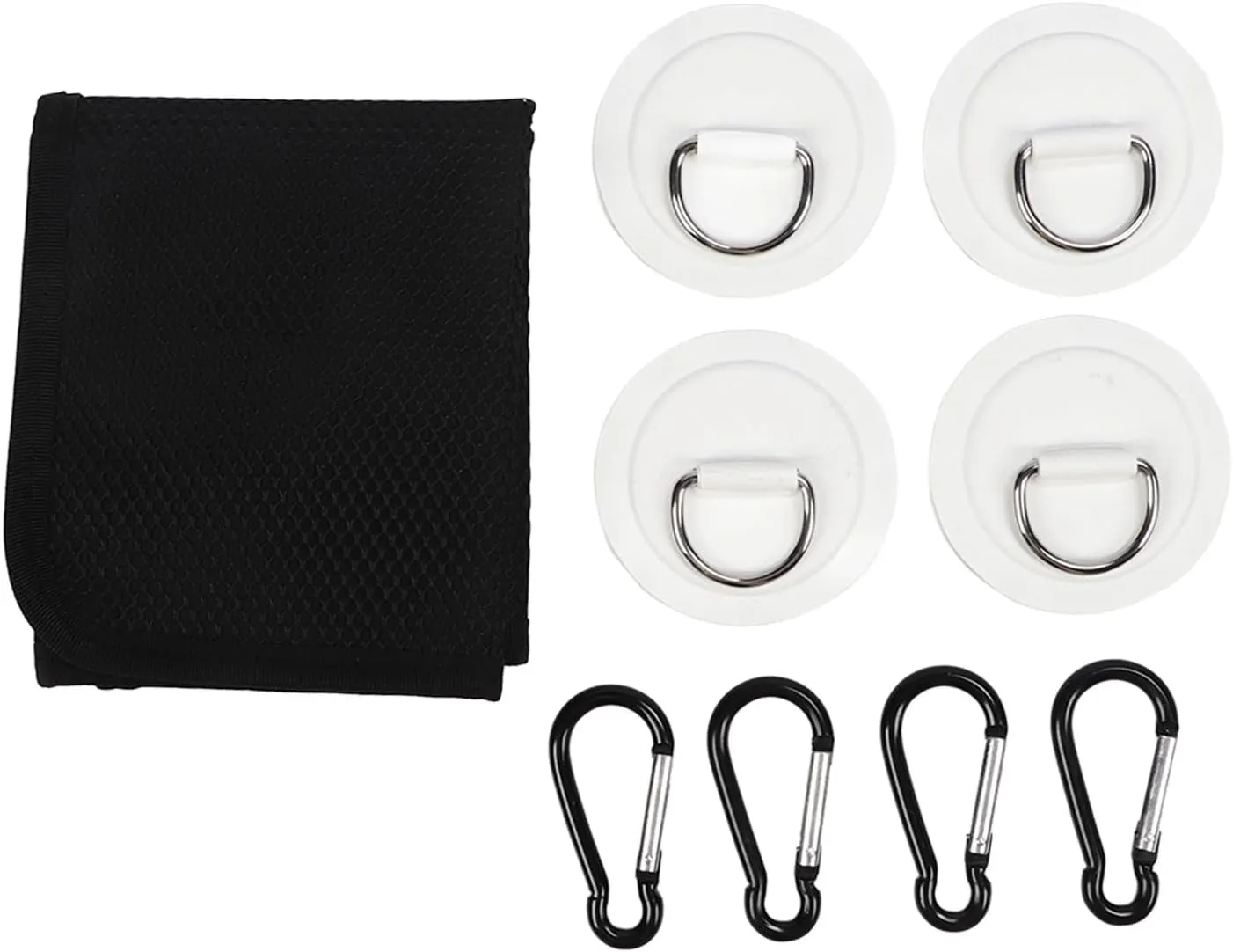 plplaaoo Mesh Deck Bag Paddle Board Storage Water Sports Supplies with 4 Patches Hooks for Kayaking Canoeing Surfing Nylon PVC Material Compact Lightweight