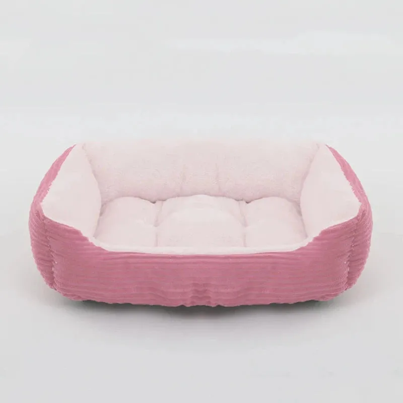 Plush Pet Bed for Small & Medium Dogs