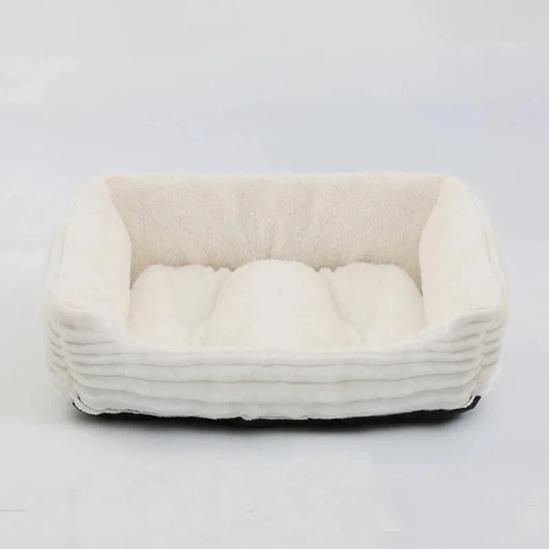 Plush Pet Bed for Small & Medium Dogs
