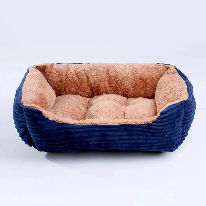 Plush Pet Bed for Small & Medium Dogs