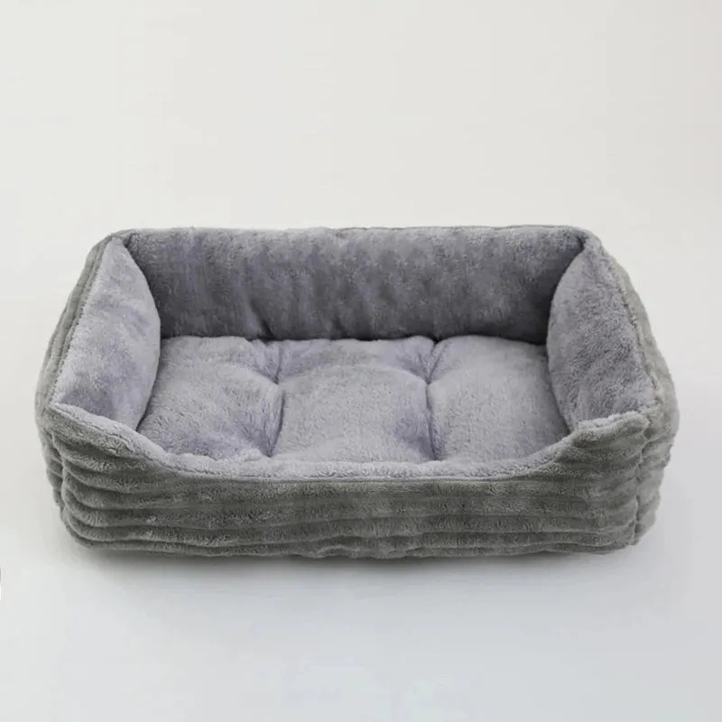 Plush Pet Bed for Small & Medium Dogs