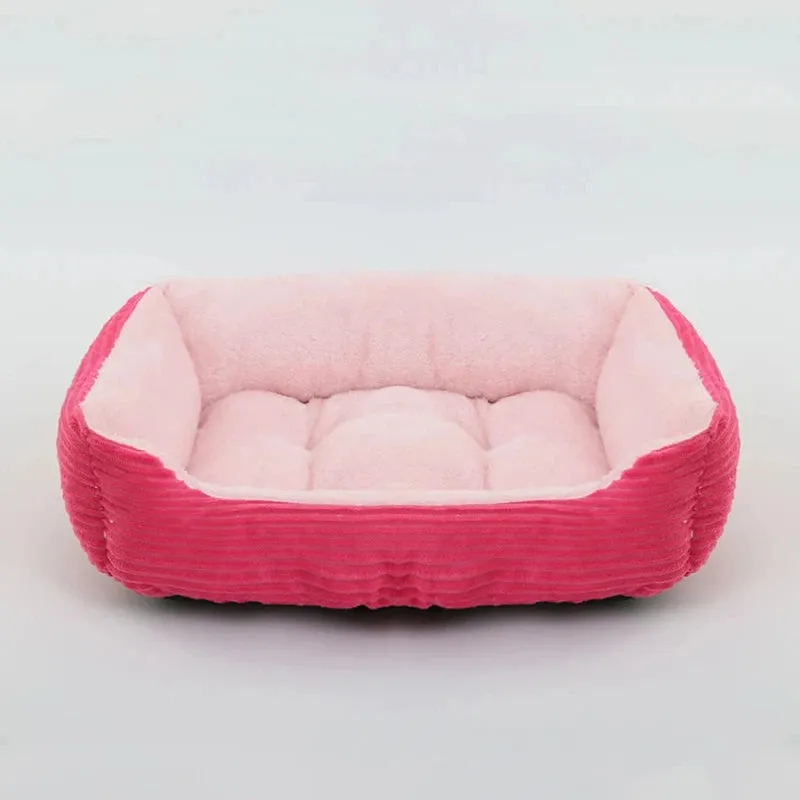 Plush Pet Bed for Small & Medium Dogs