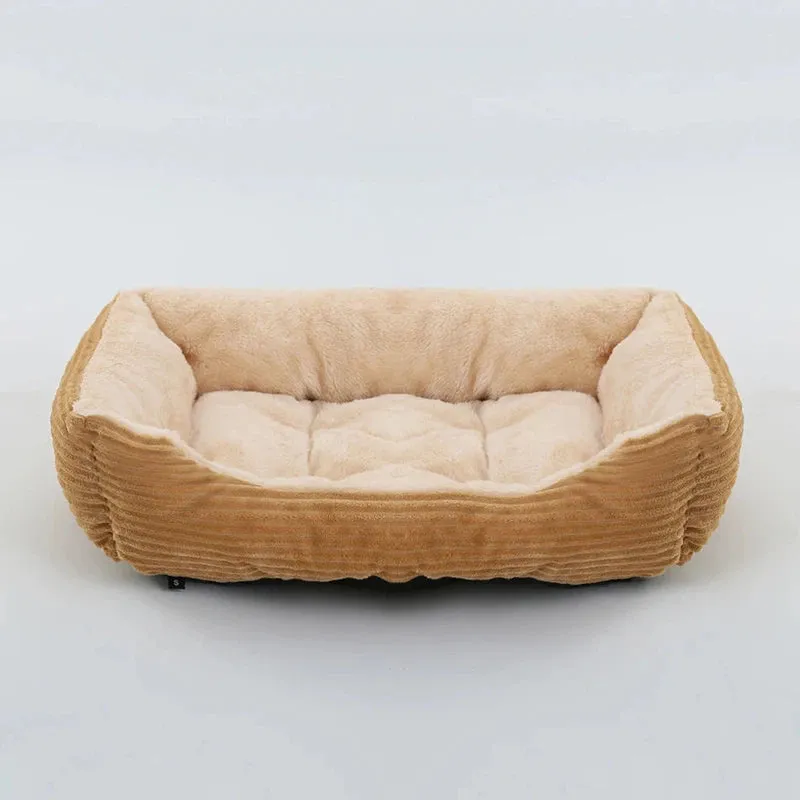 Plush Pet Bed for Small & Medium Dogs