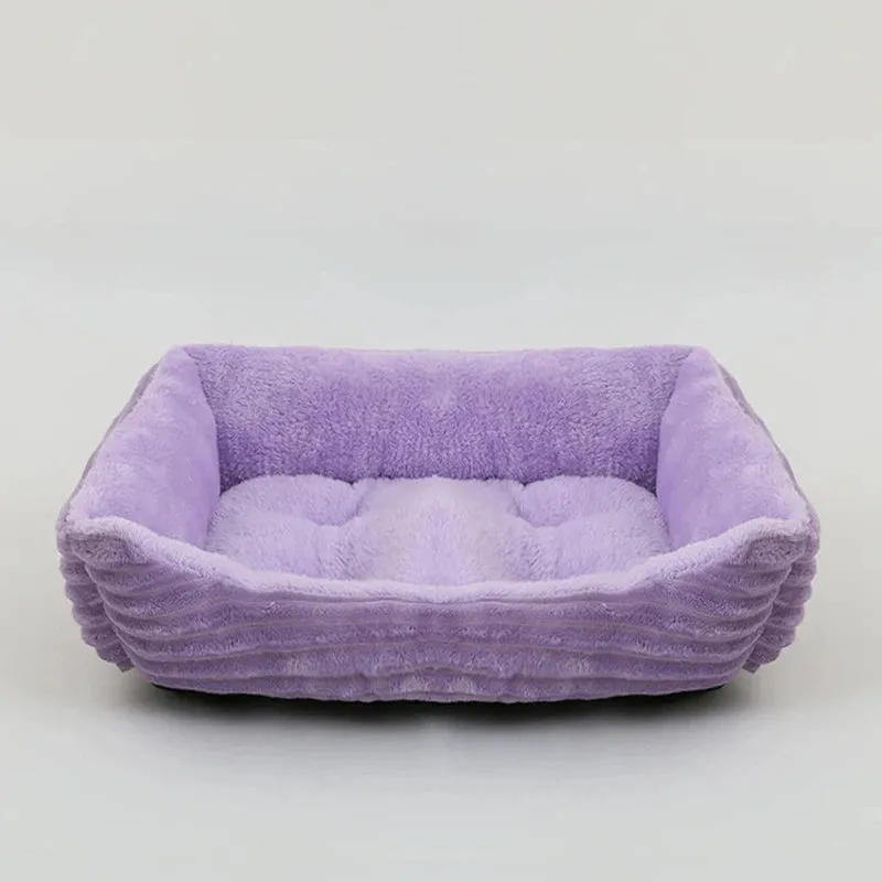 Plush Pet Bed for Small & Medium Dogs