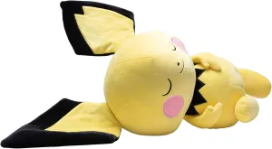 Pokemon Pichu Sleeping Plush - 18-Inch Premium Plush in Sleeping Pose