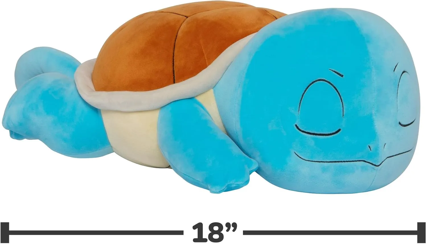 Pokemon Squirtle Sleeping Plush - 18-Inch Premium Plush in Sleeping Pose