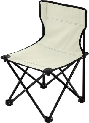 Portable Camping Chairs Beige Lightweight Folding Chair for Camping, Beach, Picnic, Travel and Sports with Carry Bag 20806